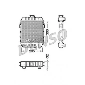 Radiateur, refroidissement du moteur DENSO DRM20060