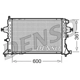 Radiateur, refroidissement du moteur DENSO DRM20084 pour OPEL ASTRA 1.7 TD - 68cv