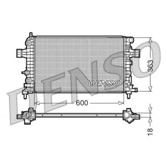 Radiateur, refroidissement du moteur DENSO DRM20101 pour OPEL ZAFIRA 1.6 - 94cv
