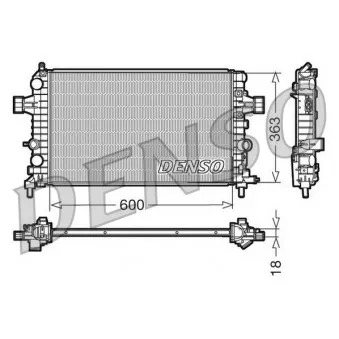 Radiateur, refroidissement du moteur DENSO DRM20103 pour OPEL ASTRA 1.6 EcoTec - 103cv