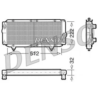 DENSO DRM21001 - Radiateur, refroidissement du moteur