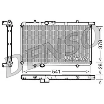 Radiateur, refroidissement du moteur DENSO DRM21021 pour PEUGEOT PARTNER 1.6 HDI 75 - 75cv