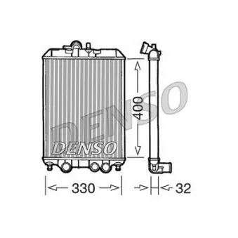 Radiateur, refroidissement du moteur DENSO DRM22001