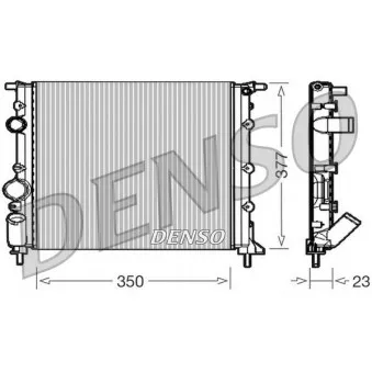 Radiateur, refroidissement du moteur DENSO DRM23010 pour RENAULT CLIO 1.2 58cv