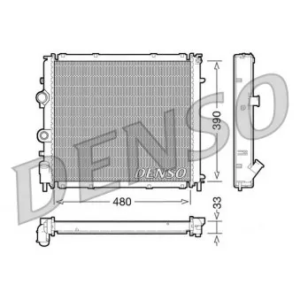 Radiateur, refroidissement du moteur FAST FT55012