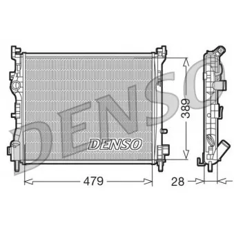 DENSO DRM23016 - Radiateur, refroidissement du moteur
