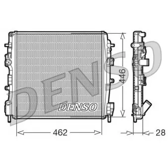 Radiateur, refroidissement du moteur DENSO DRM23018 pour RENAULT KANGOO 1.5 DCI - 84cv