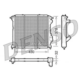 Radiateur, refroidissement du moteur DENSO OEM 6006000711