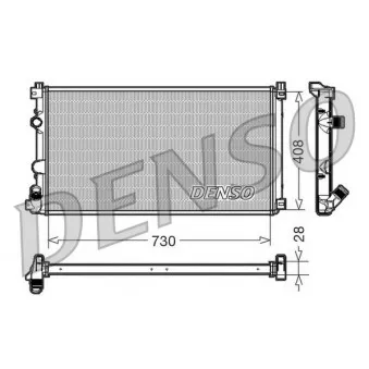 Radiateur, refroidissement du moteur DENSO DRM23092
