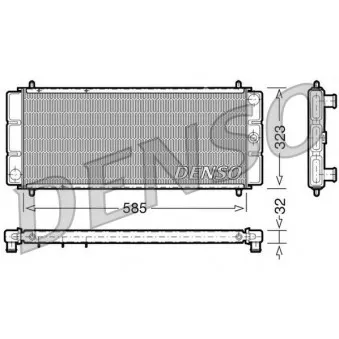 Radiateur, refroidissement du moteur DENSO DRM24011