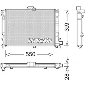 DENSO DRM25010 - Radiateur, refroidissement du moteur