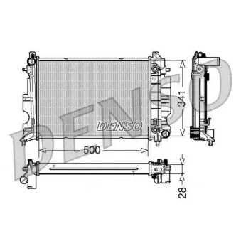 DENSO DRM25013 - Radiateur, refroidissement du moteur