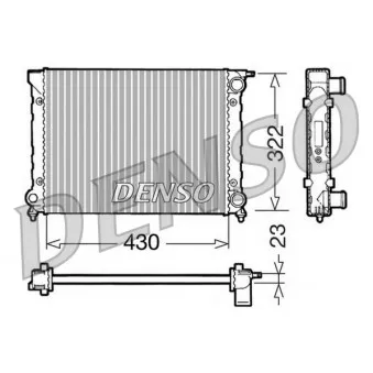 Radiateur, refroidissement du moteur DENSO DRM32004 pour VOLKSWAGEN GOLF 1.8 - 90cv