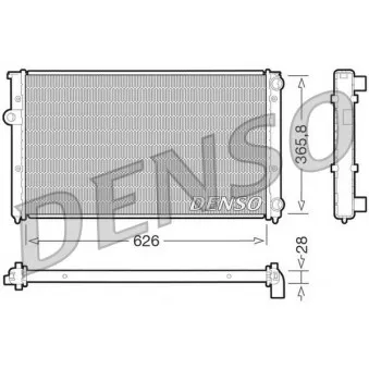 Radiateur, refroidissement du moteur DENSO DRM32027 pour VOLKSWAGEN GOLF 1.9 D - 75cv