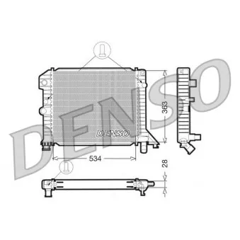 DENSO DRM33021 - Radiateur, refroidissement du moteur