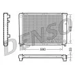 Radiateur, refroidissement du moteur DENSO [DRM33031]