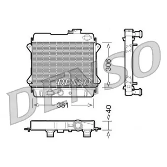 Radiateur, refroidissement du moteur DENSO DRM34001