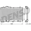 Radiateur, refroidissement du moteur DENSO [DRM36011]