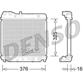 DENSO DRM40026 - Radiateur, refroidissement du moteur