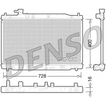 Radiateur, refroidissement du moteur DENSO OEM 19010RZAA51