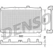 Radiateur, refroidissement du moteur DENSO [DRM40032]