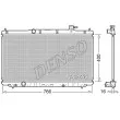 Radiateur, refroidissement du moteur DENSO [DRM40038]
