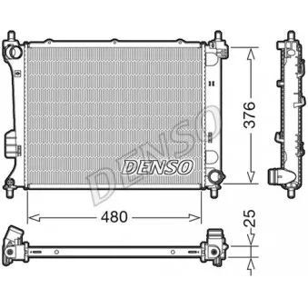 Radiateur, refroidissement du moteur DENSO DRM41011