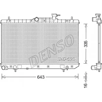 DENSO DRM41014 - Radiateur, refroidissement du moteur