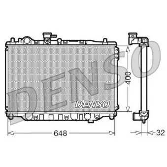 Radiateur, refroidissement du moteur DENSO DRM44007