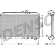 Radiateur, refroidissement du moteur DENSO [DRM44012]