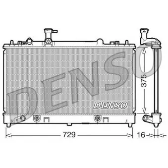 DENSO DRM44024 - Radiateur, refroidissement du moteur