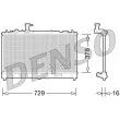 Radiateur, refroidissement du moteur DENSO [DRM44026]