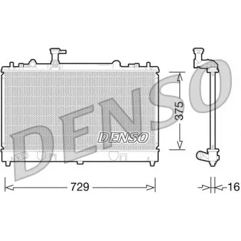 DENSO DRM44028 - Radiateur, refroidissement du moteur
