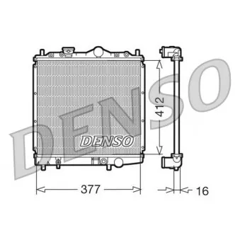 Radiateur, refroidissement du moteur DENSO DRM45001