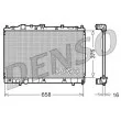 DENSO DRM45004 - Radiateur, refroidissement du moteur