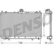 Radiateur, refroidissement du moteur DENSO [DRM45012]