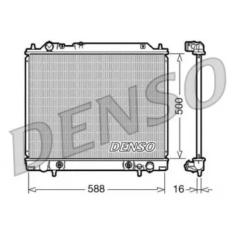 Radiateur, refroidissement du moteur DENSO DRM45013