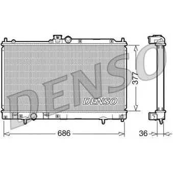 DENSO DRM45022 - Radiateur, refroidissement du moteur