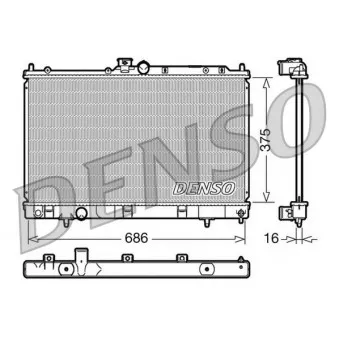 DENSO DRM45025 - Radiateur, refroidissement du moteur
