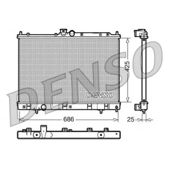Radiateur, refroidissement du moteur DENSO DRM45028