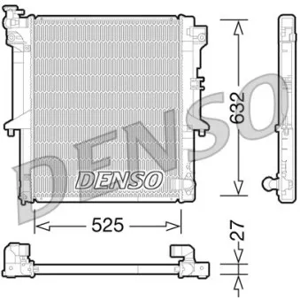 Radiateur, refroidissement du moteur DENSO DRM45034