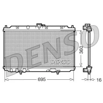 DENSO DRM46012 - Radiateur, refroidissement du moteur