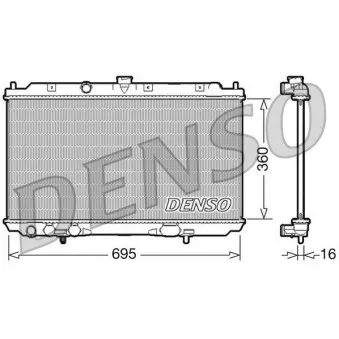 DENSO DRM46025 - Radiateur, refroidissement du moteur