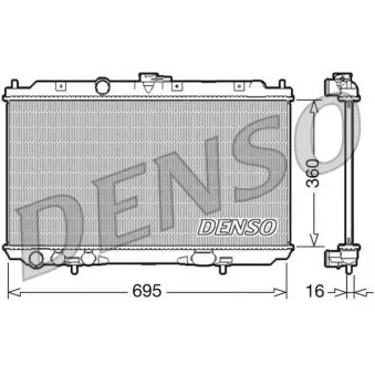 DENSO DRM46027 - Radiateur, refroidissement du moteur