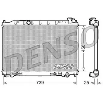 Radiateur, refroidissement du moteur DENSO DRM46029