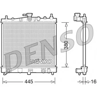 DENSO DRM46036 - Radiateur, refroidissement du moteur