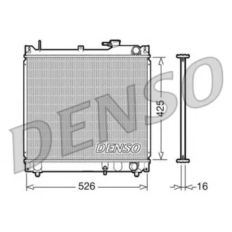 DENSO DRM47015 - Radiateur, refroidissement du moteur