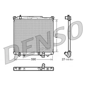 DENSO DRM47020 - Radiateur, refroidissement du moteur