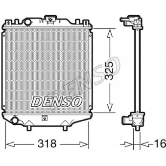 DENSO DRM47029 - Radiateur, refroidissement du moteur