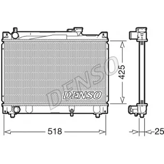 Radiateur, refroidissement du moteur DENSO DRM47030